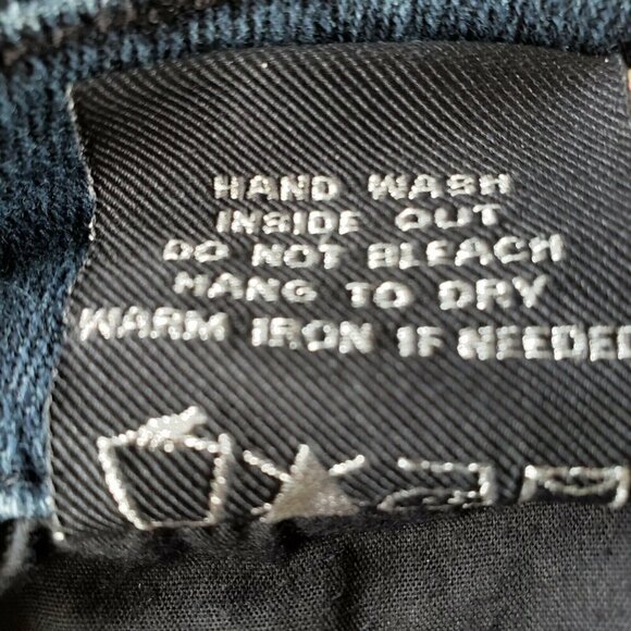 Seven7 Studio Bootcut Jeans Embroidered Flowers on Back Pockets Size 14 36X32 - Picture 10 of 10